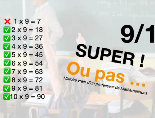 Leçon de vie – Professeur de Mathématiques